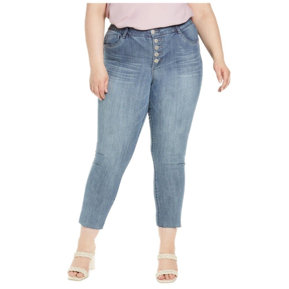 Wit & Wisdom ab-solution Jeans Size 22W Button Fly Blue Jeans Slimming NWT